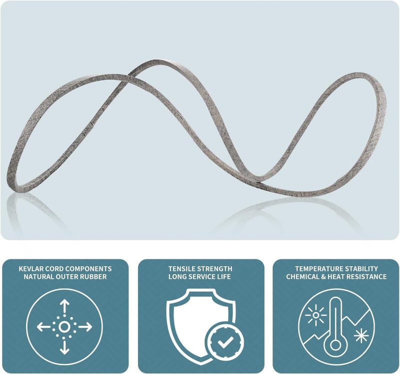 Holdly 1/2x103'' Mower Deck Belt for 954-04219 754-04219, Kevlar Mower Belt for LTX1045 Horse XP Bronco 46 Inch 754-04219 Cub Cadet Troy Bilt Craftsman MTD (754-04219) - Image 5